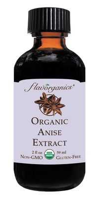 Flavorganics Organic Anise Extract, 2 Ounce Bottle
