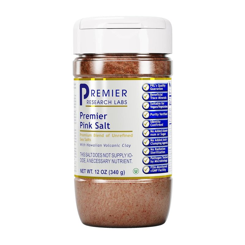 Premier Research Labs Pink Salt - Our Pink Sea Salt is a Hawaiian Red Alaea Sea Salt and Australian Salt Blend for Cooking, Baking with Minerals and Rich Taste - 12 oz