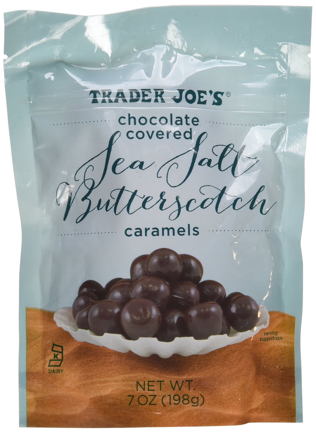 Trader Joe&#39;s Chocolate Covered Sea Salt Butterscotch Caramels 7oz
