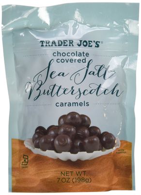 Trader Joe&#39;s Chocolate Covered Sea Salt Butterscotch Caramels 7oz