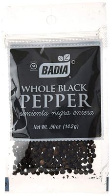 Badia Pepper Black Whole Cello, 0.5 oz