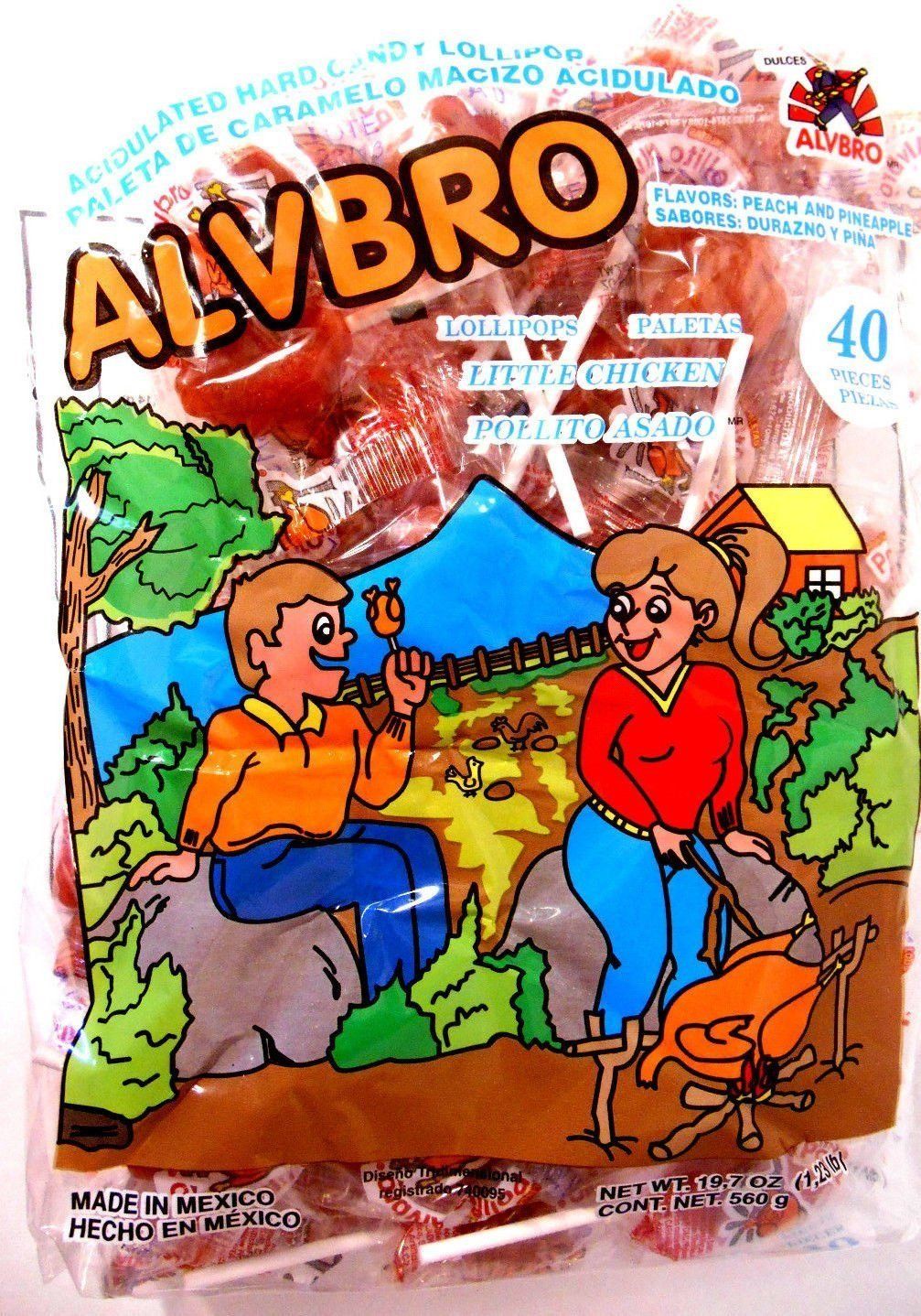 Alvbro Pollito Asado Lollipop 40 Ct