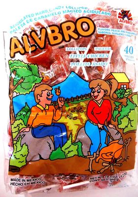 Alvbro Pollito Asado Lollipop 40 Ct