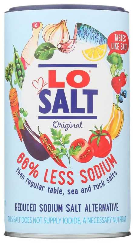 Reduced Sodium Regular Salt 12.35 Ounces (Case of 6)