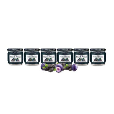 St. Dalfour Pitted Prunes, 7 oz - All-Natural, No Preservatives, Deliciously Sweet, Ready-to-Eat, Healthy Snack, No Cane Sugar Added, Great for Baking - Pack of 2