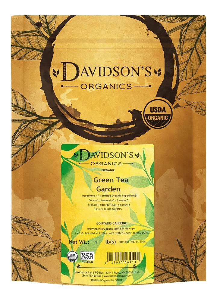 Davidson&#39;s Tea Bulk, Green Tea Garden, 16 Ounce