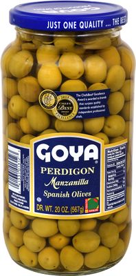 Goya Perdigon Manzanilla Spanish Olives, 20 Ounce