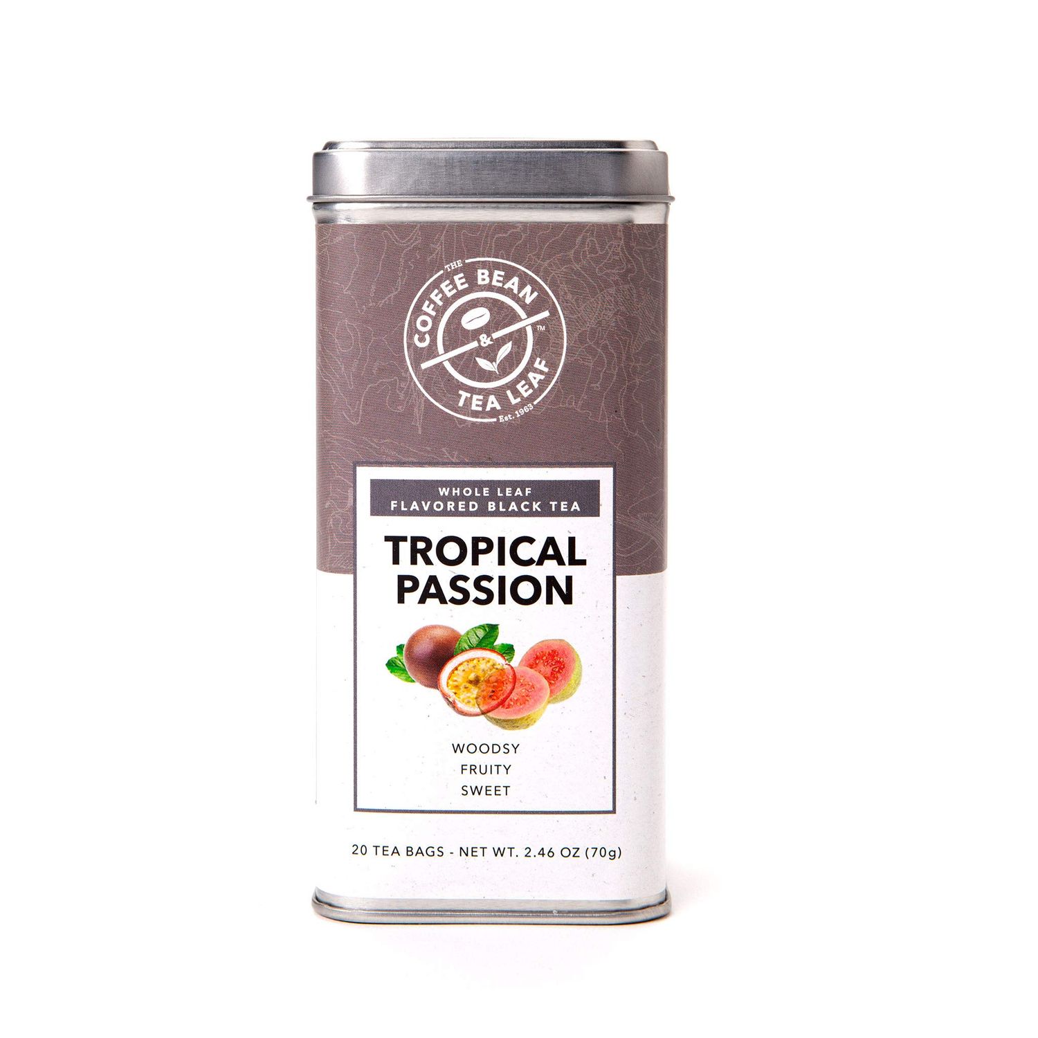 The Coffee Bean &amp; Tea Leaf, Tea, Hand-Picked Tropical Passion, 20 Count Tin