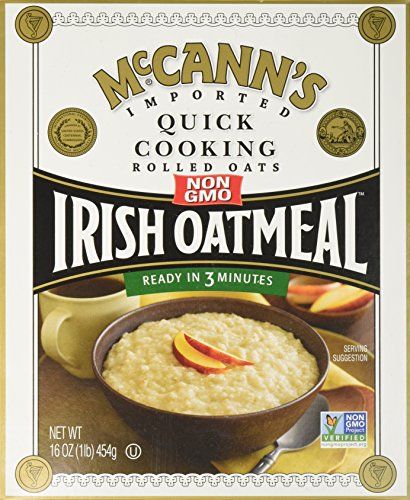 McCANN&#39;S Irish Oatmeal, Quick Cooking Rolled Oats, 16-Ounce Boxes (Pack of 6)