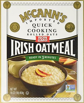 McCANN&#39;S Irish Oatmeal, Quick Cooking Rolled Oats, 16-Ounce Boxes (Pack of 6)