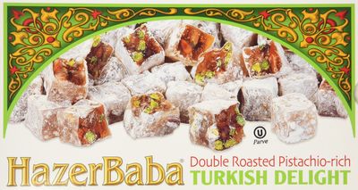 Hazer Baba Turkish Delight Double Roasted Pistachio-rich 350 g (12.25 oz) by Hazer Baba [Foods]