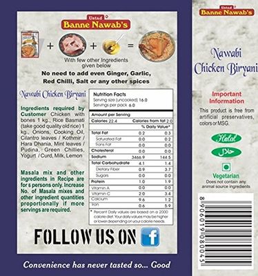 Ustad Banne Nawab's Nawabi Biryani Masala