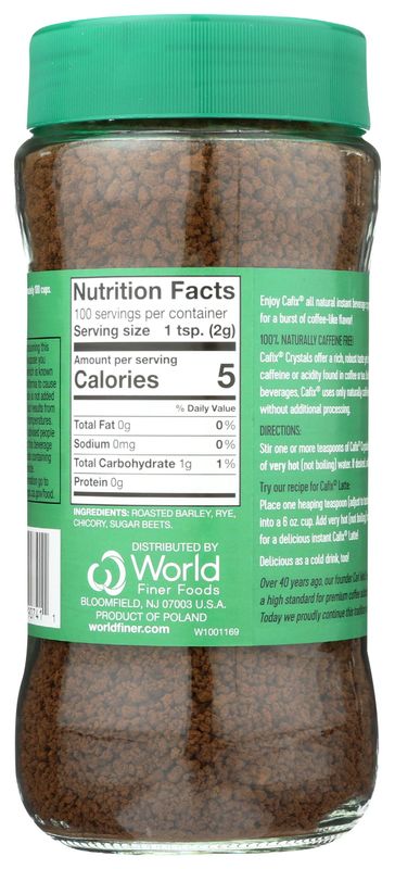 Cafix Coffee Substitute Crystals Jar 7.05 Ounces