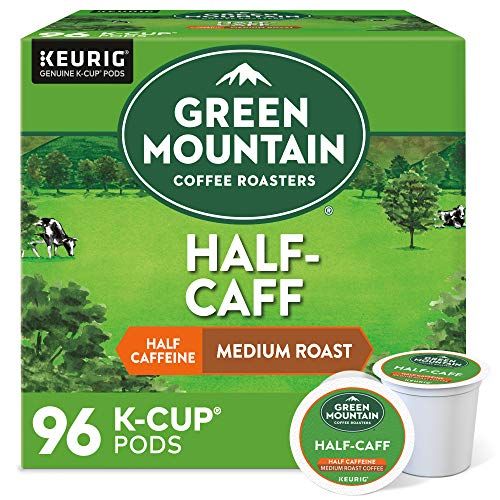 Green Mountain Coffee Roasters Half Caff Coffee, Keurig Single-Serve K-Cup pods, Medium Roast, 96 Count