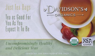 Davidson&#39;s Organics, Mulling Spice, 100-count Unwrapped Tea Bags