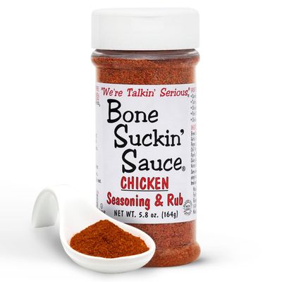 Bone Suckin&#39; Sauce Chicken Seasoning &amp; Rub with Garlic &amp; Sage, Perfect for Chicken, Turkey, Other Poultry, Fish - Brown Sugar, Garlic, Onion, Spices - Non-GMO, Gluten-Free