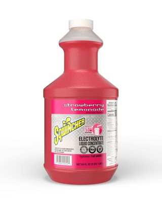 Sqwincher Liquid Concentrate, Strawberry Lemonade, 64 fl oz (Pack of 6)