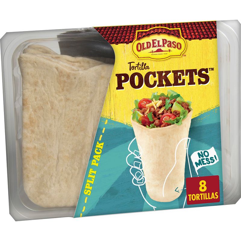 Old El Paso Tortilla Pockets, 8 Pockets, 8.4 oz.