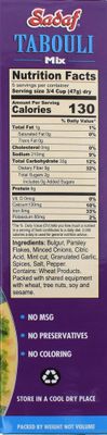 Sadaf Tabouli Mix - Classic Middle Eastern Dish - Vegetarian Tabouleh - Traditional &amp; Healthy Meal - No MSG - No Artificial Coloring - Kosher - 9 Oz Box