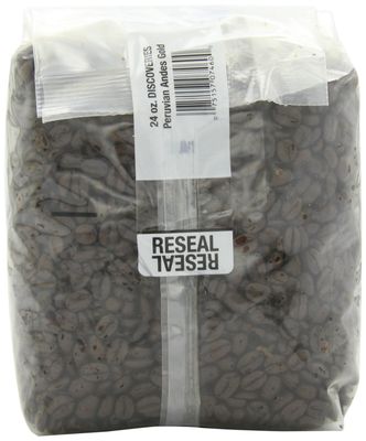 First Colony Organic Whole Bean Coffee, Peruvian Andes Gold, 24-Ounce