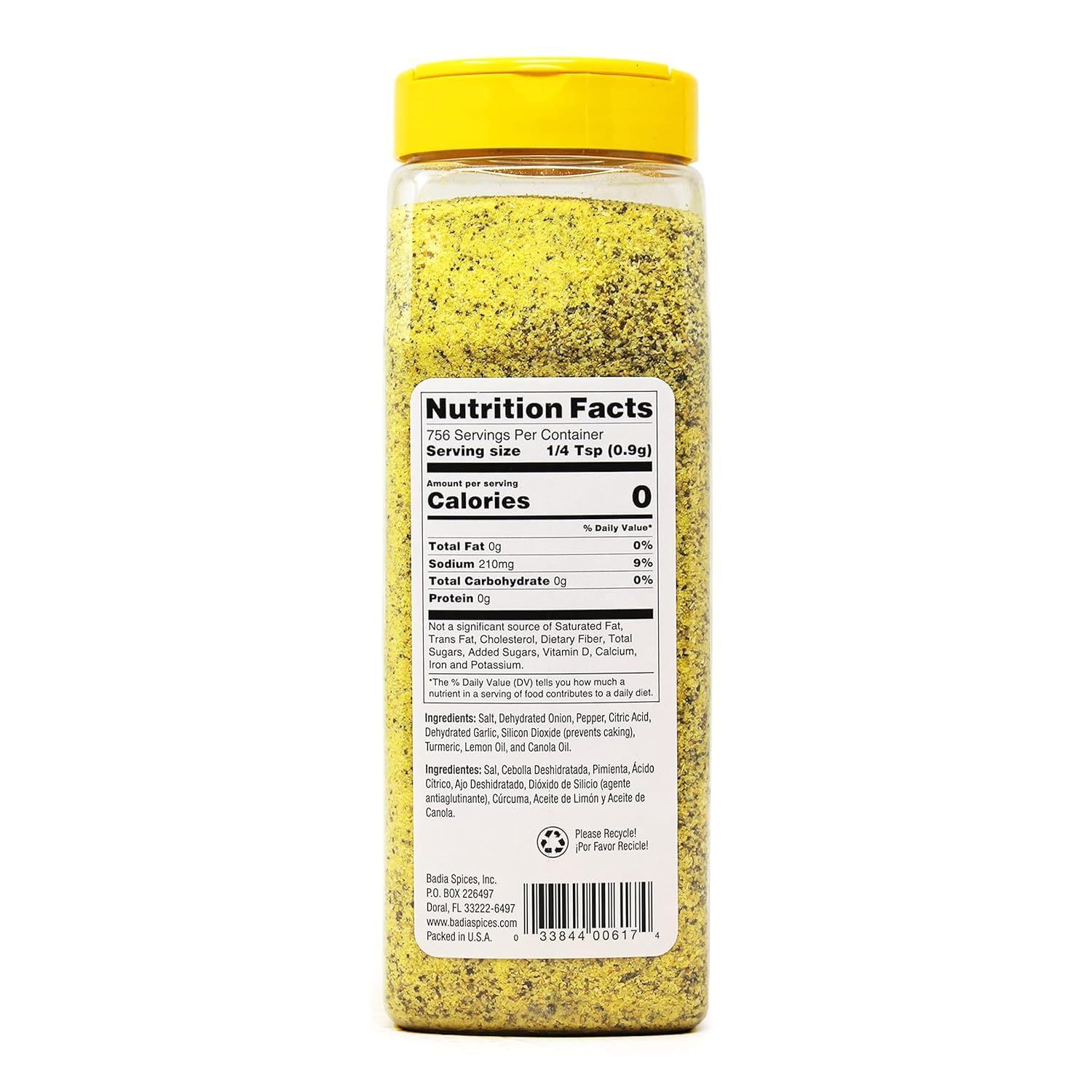 Badia Lemon Pepper, 1.5 Pound (Pack of 6)