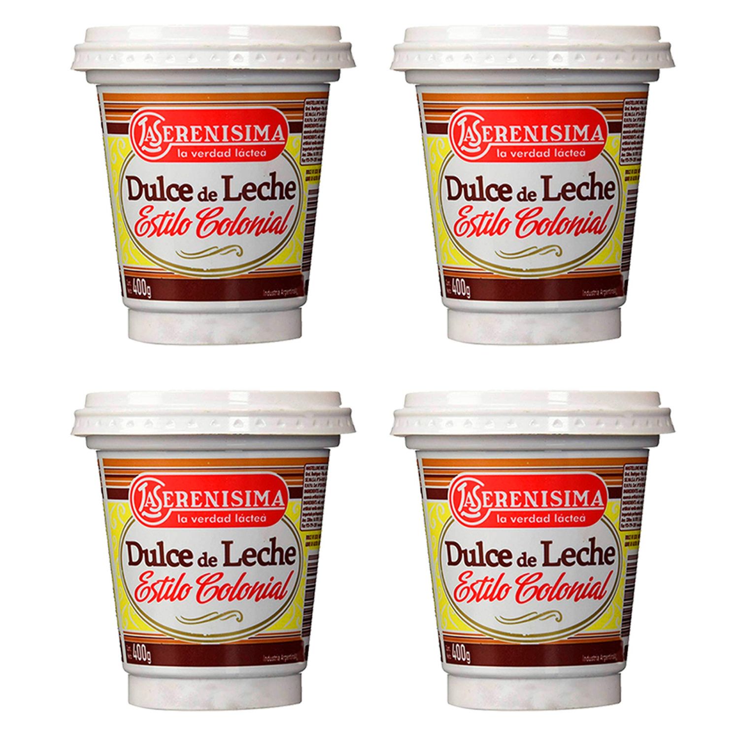 4 La Serenisima Dulce De Leche , Milk Caramel, 400 G-14.10 Oz From Argentima