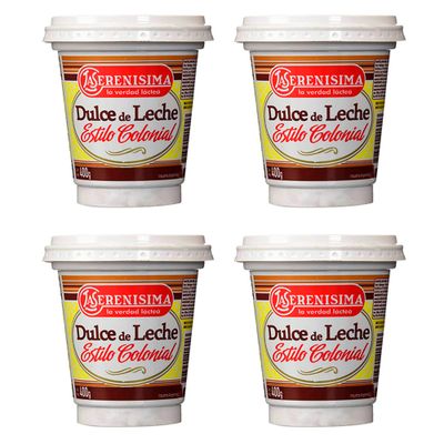 4 La Serenisima Dulce De Leche , Milk Caramel, 400 G-14.10 Oz From Argentima