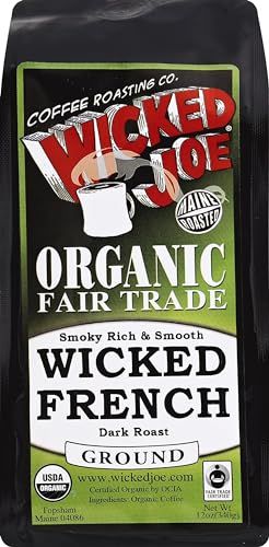 Wicked Joe Coffee Wicked French Dark Roast, 12 Ounce (Pack of 6)