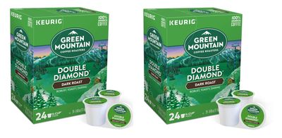 Green Mountain Coffee Roasters, Double Diamond coffee, single serve capsules for Keurig K-Cup pod brewers (48 Count)
