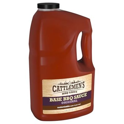 Cattlemen&#39;s Original Base BBQ Sauce, 1 gal - One Gallon Container Customizable Barbecue Sauce Base for Chefs, Ideal for Ribs, Briskets, Sauces for Salads, Seafood and More
