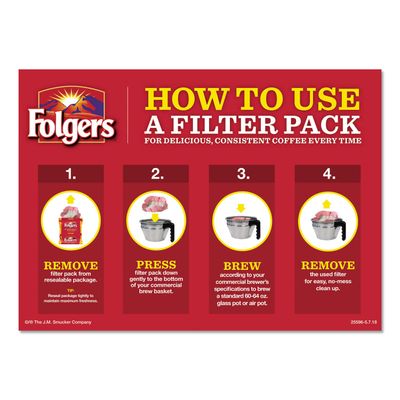 Folgers Classic Roast Medium Roast Ground Coffee, 40- 1.05 Ounce Filter Packs (Pack of 40)