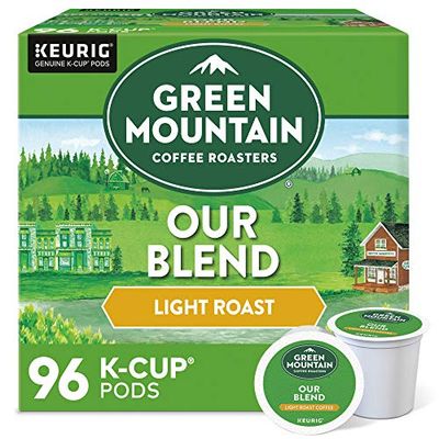 Green Mountain Coffee Roasters Our Blend Keurig Single-Serve K-Cup Pods, Light Roast Coffee, 96 Count (4 Packs of 24)