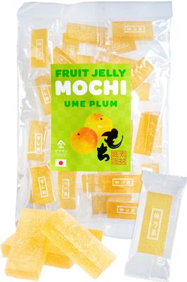 Jelly Fruit Mochi, Japanese Traditional Candy, individually wrapped, Artisanal Handworks, 100% Japanese Ume Plum, 300gYAMASAN
