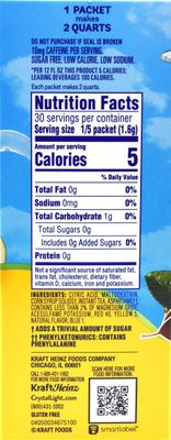 Crystal Light Iced Tea Drink Mix, Natural Lemon Flavor (12-Quart), 1.4-Ounce Packages (Pack of 4)
