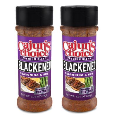 Blackened Seasoning 2.75 oz Cajun&#39;s Choice Louisiana Foods (2 Pack)