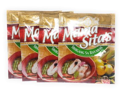 Mama Sita&#39;s Sinigang sa Bayabas Guava Soup Base Mix, 1.4oz (40g) 4 Pack