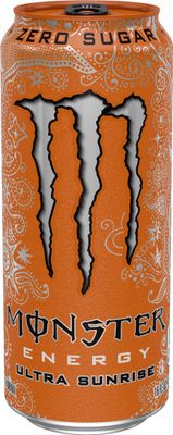 Monster Energy Ultra Sunrise, Sugar Free Energy Drink, 16 Fl Oz (Pack of 24)