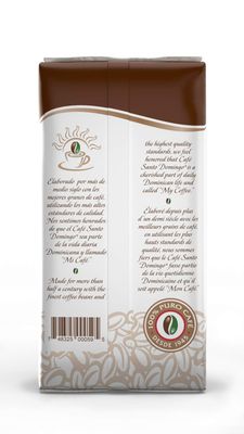 Caf Santo Domingo, 16 oz Bag, Whole Bean Coffee, Medium Roast - Product from the Dominican Republic (Pack of 1)