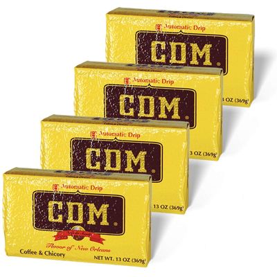 CDM Ground Coffee &amp; Chicory Automatic Drip, 13oz Bag (Pack of 4)