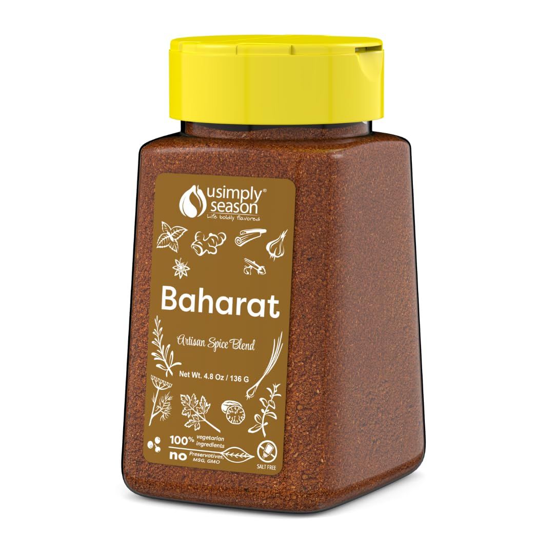 USimplySeason Baharat Spice Blend (4.8oz) - Middle Eastern All-Purpose Seasoning for Meats, Vegetables &amp; More - Made in USA