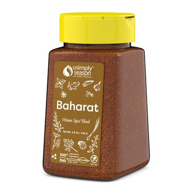USimplySeason Baharat Spice Blend (4.8oz) - Middle Eastern All-Purpose Seasoning for Meats, Vegetables &amp; More - Made in USA