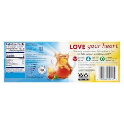 Lipton Decaffeinated Cold Brew Family Size Iced Tea Bags, Unsweetened, 22 Count (Pack of 3)
