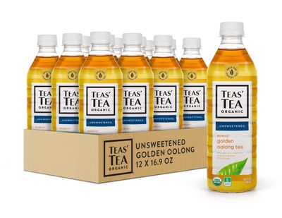 Teas&#39; Tea Unsweetened Golden Oolong Tea 16.9 Ounce (Pack of 12), Sugar Free, 0 Calories