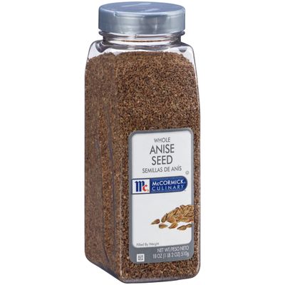 McCormick Culinary Whole Anise Seed, 18 oz - One 18 Ounce Container of Anise Seeds for Baking, Perfect for Bulk Use in Restaurants