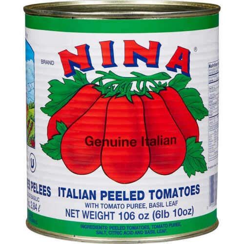 Nina Peeled Tomatoes -106oz Can