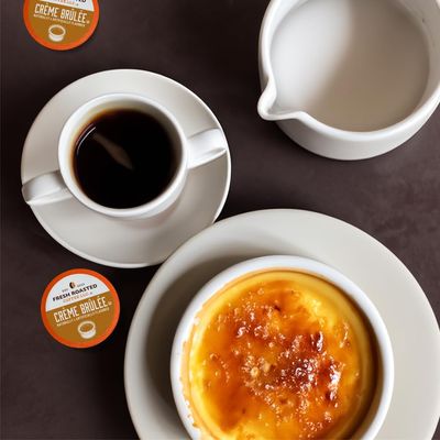 Fresh Roasted Coffee, Crme Brle, Flavored Coffee Pods, K-Cup Compatible, 24 Count