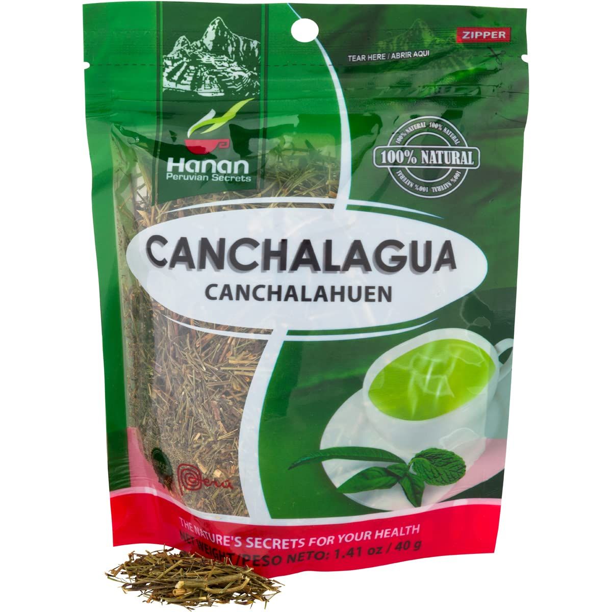 Hanan Canchalagua Loose Leaf Herbal Tea (Dwarf Mexican Marigold) 1.4 oz (40 g) - Natural, Dried Schkuhria pinnata Leaf for Herbal Tea Supplement