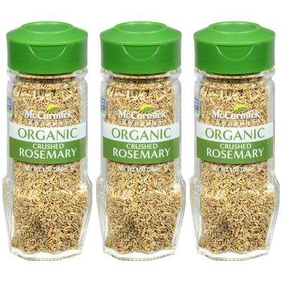 McCormick Gourmet Organic Crushed Rosemary, 1 oz (Pack of 3)