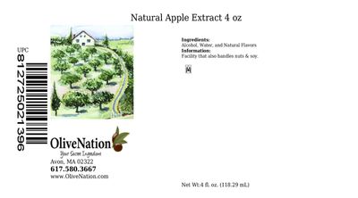 OliveNation Premium Apple Extract - 4 ounces - Derived from fresh apple peels - baking-extracts-and-flavorings