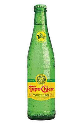 Topo Chico -Twist of Lime - Carbonated Natural Mineral Water with Natural Lime Flavor - 12 fl oz (355mL) (6 Glass Bottles)